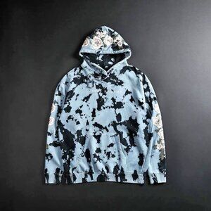 Civil Regime White Roses Hoodie Blue Mist Wash Medium